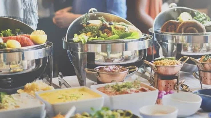 buffet catering setup 1 by Absar Caterers
