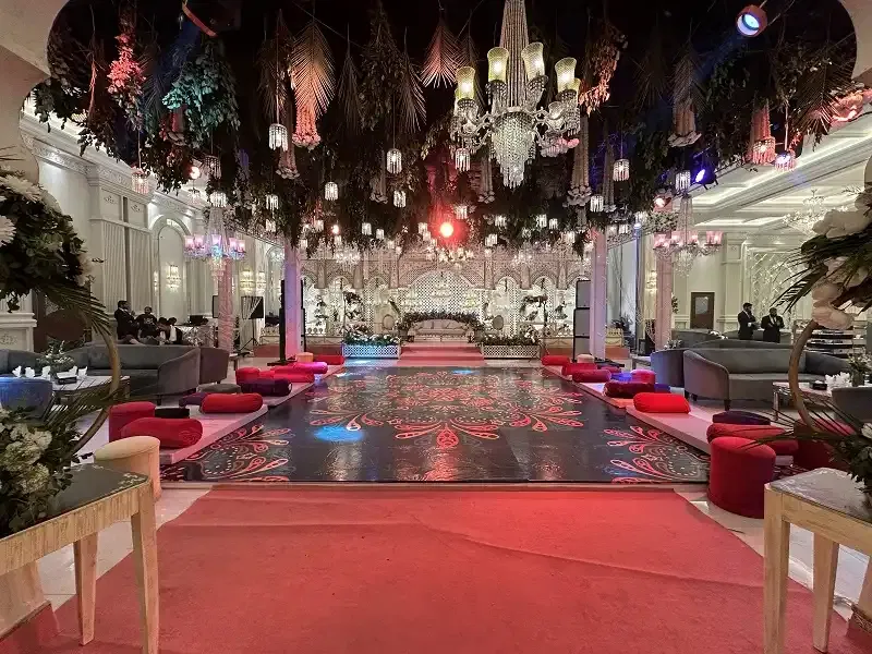 mehndi stage setup 2 by Innovative Events Expert