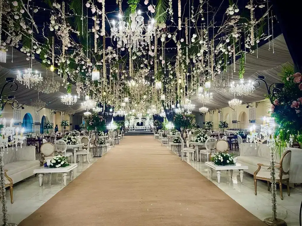 mehndi stage setup 2 by Ronaq Decor