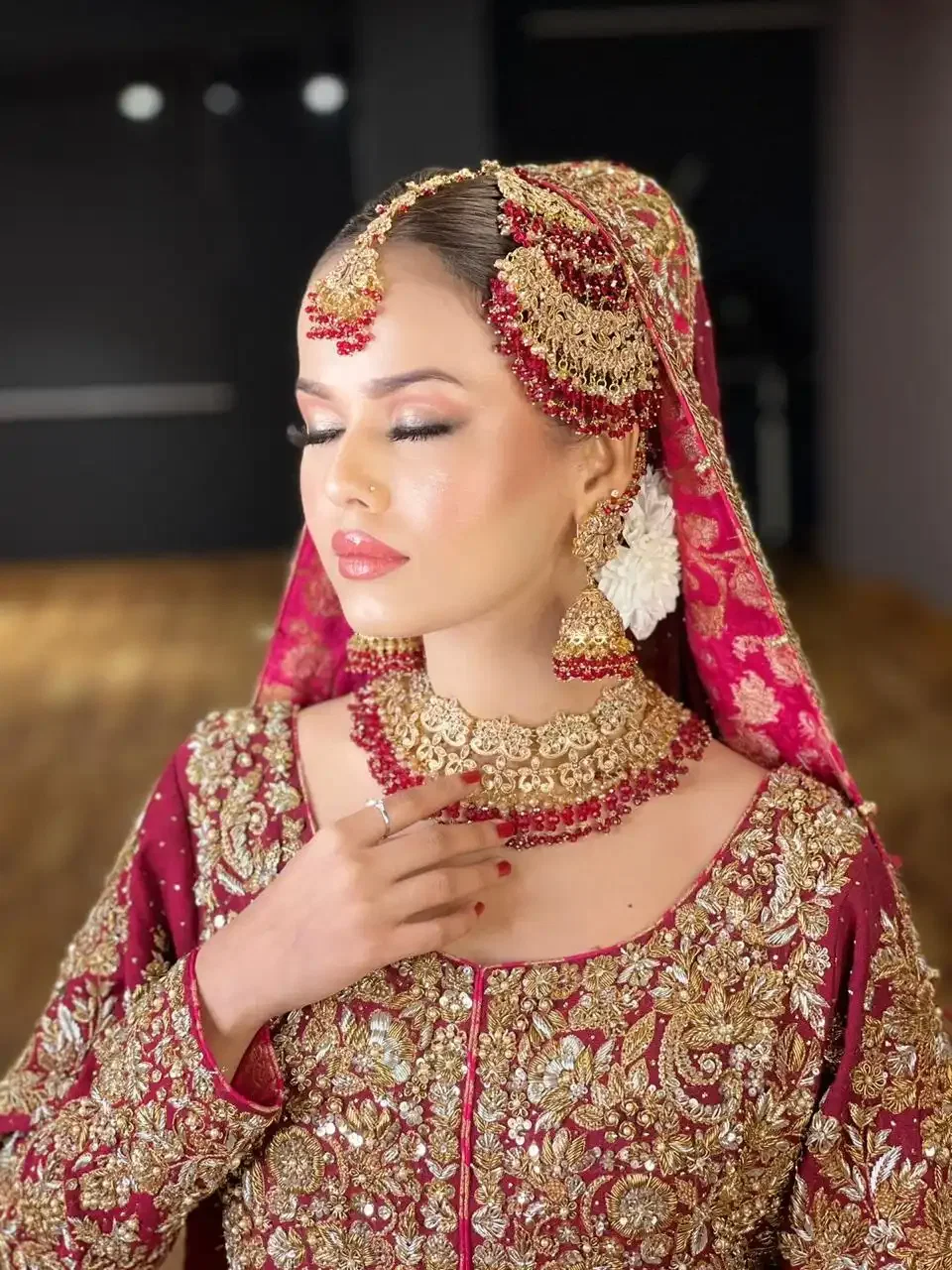bridal makeup look 1 by The Trio Salon Clifton