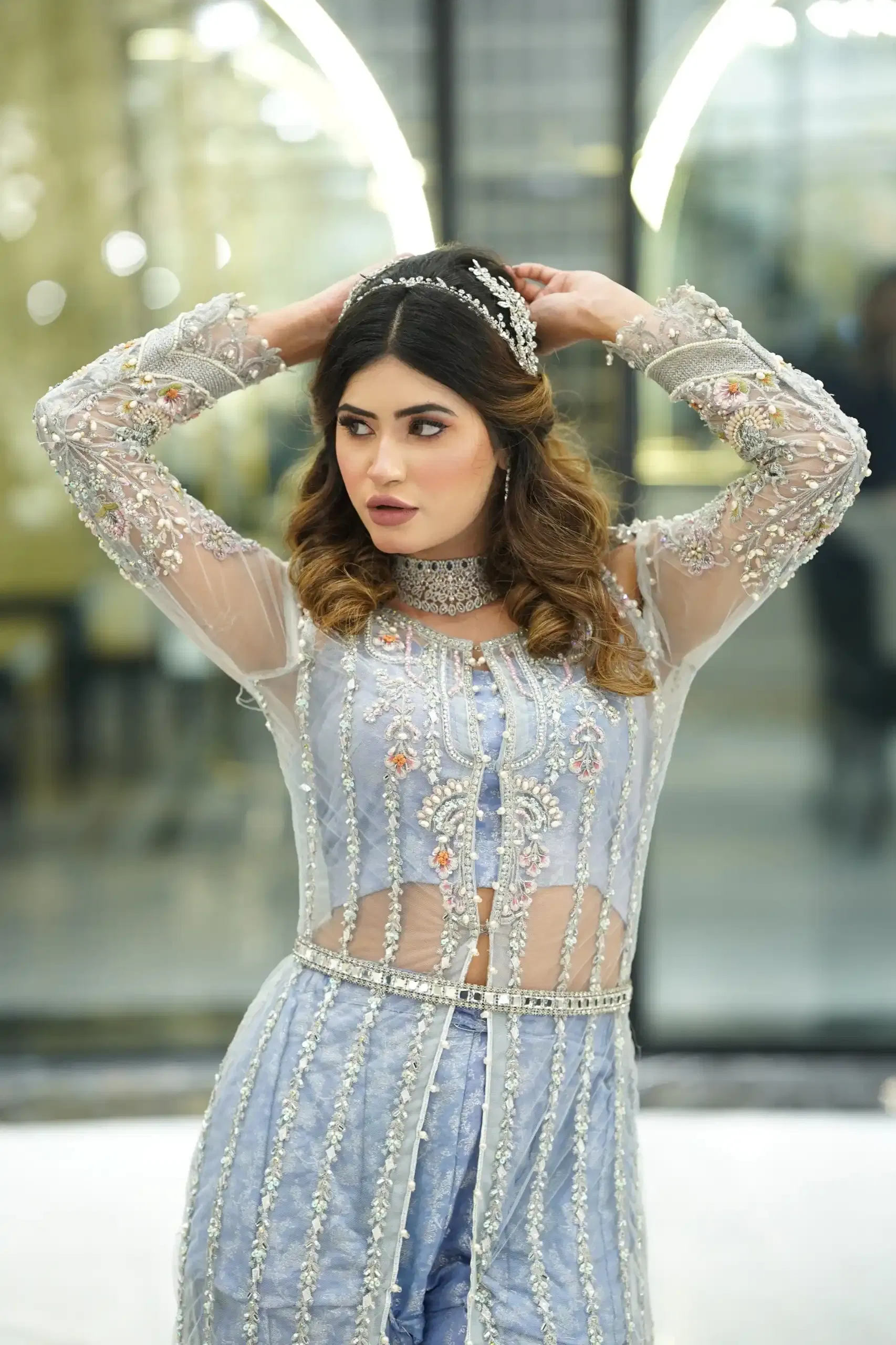 barat bridal look 2 by The Trio Salon Phase 8