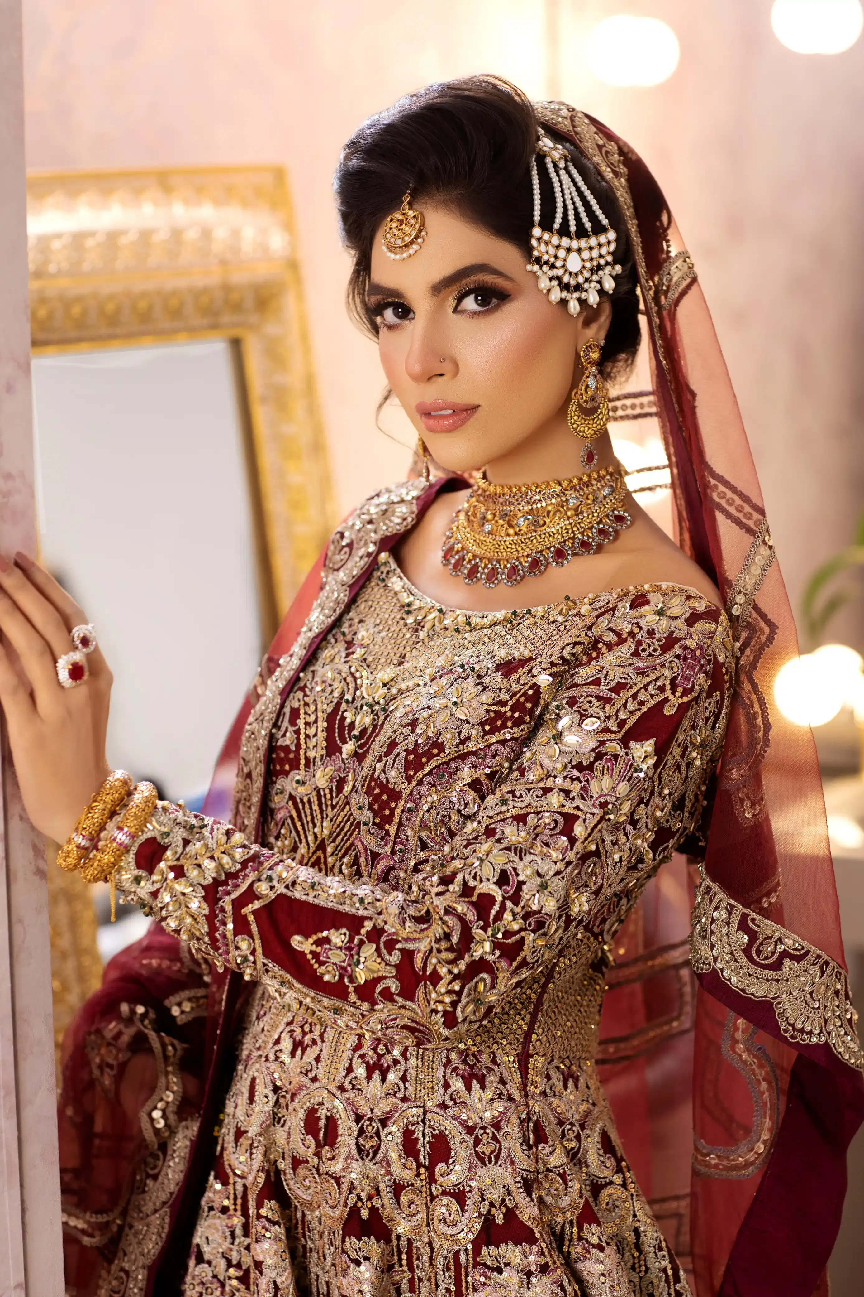 walima bridal makeup 4 by Nadia Hussain Salon Lahore