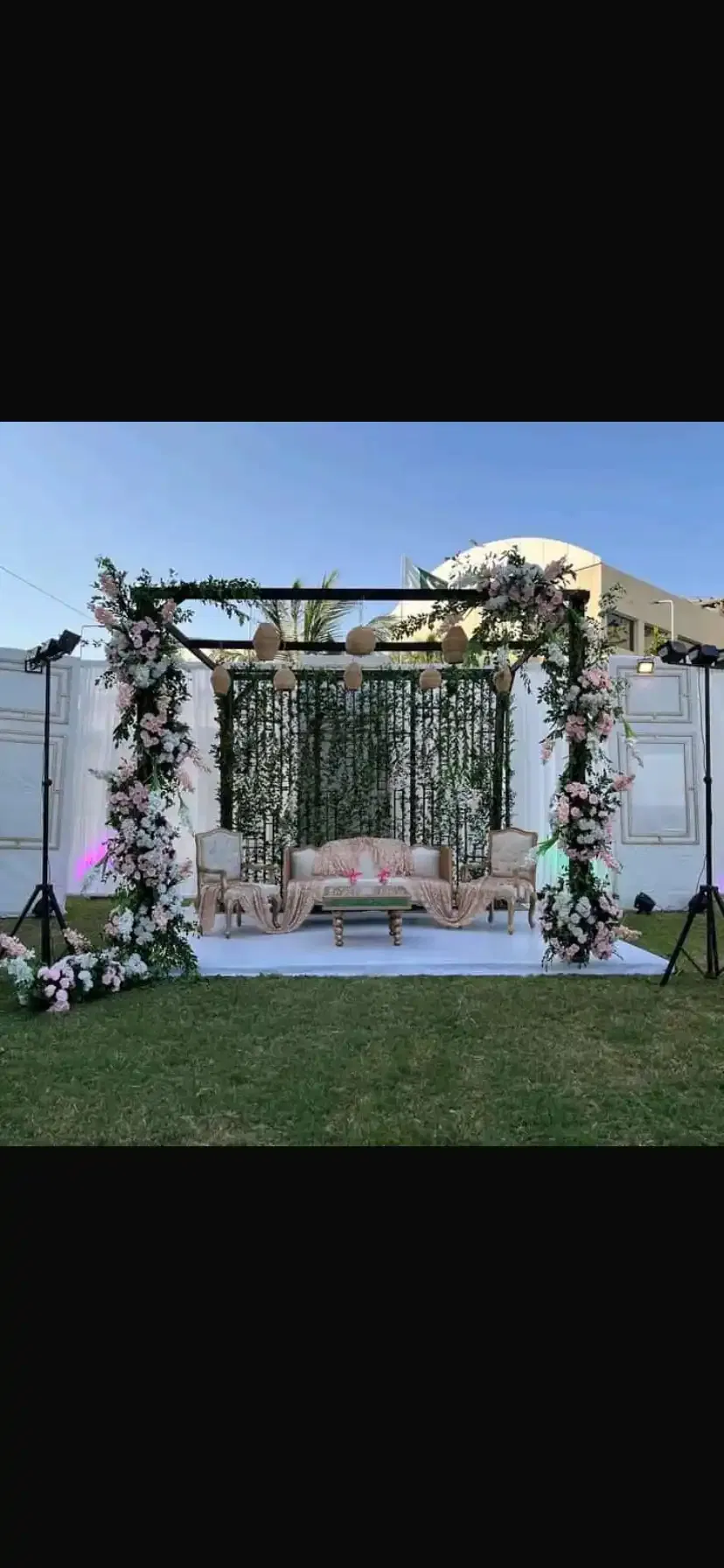 outdoor wedding setup 3 by Marina Club–Sea Front Lawn