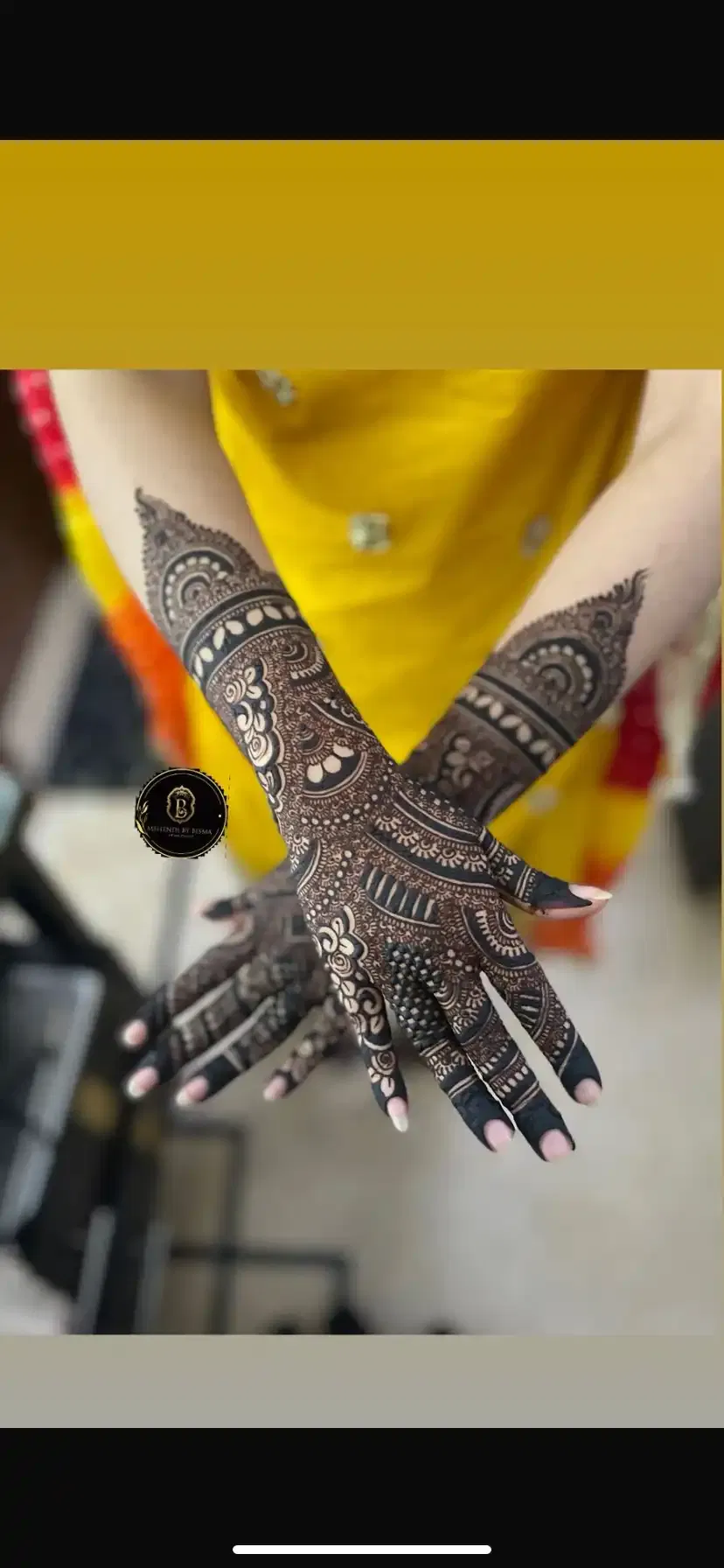 Arabic mehndi design 2 by Mehndi By Bisma