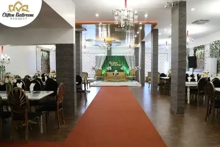 themed wedding stage 2 by Clifton Ballroom