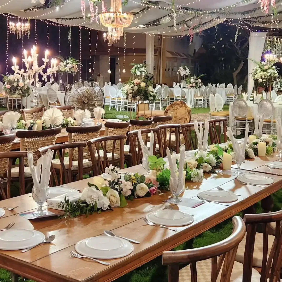 buffet catering setup 1 by Cotton Candy Caterers