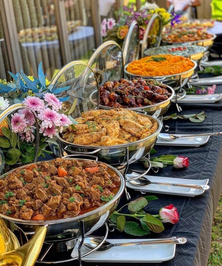 buffet catering setup 1 by Decency Caterers