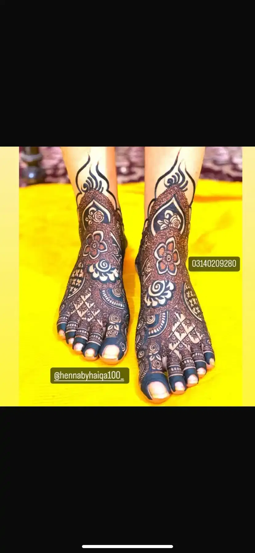 Arabic mehndi design 2 by Henna by Haiqa