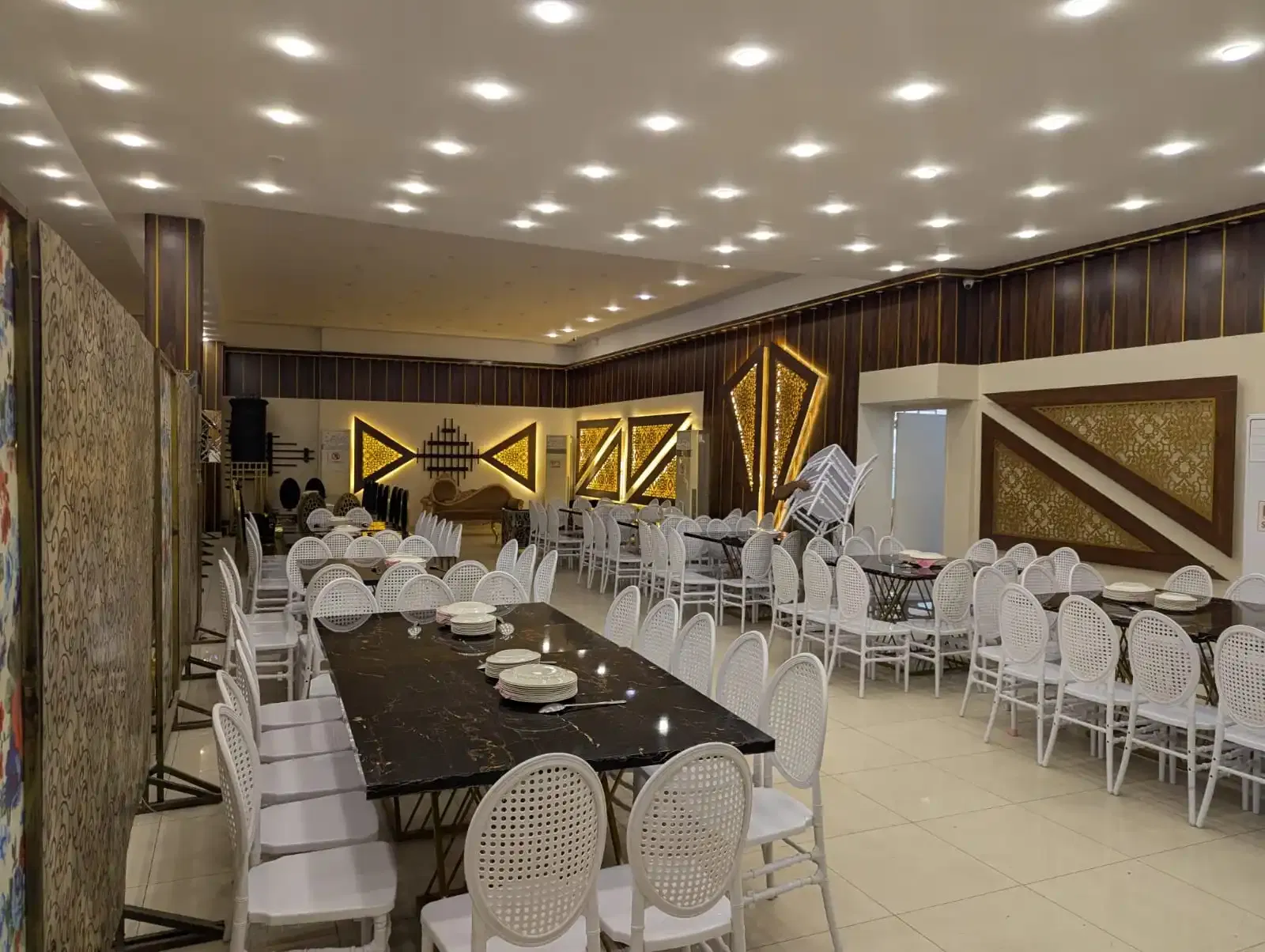themed wedding stage 2 by King Gold Marriage Hall