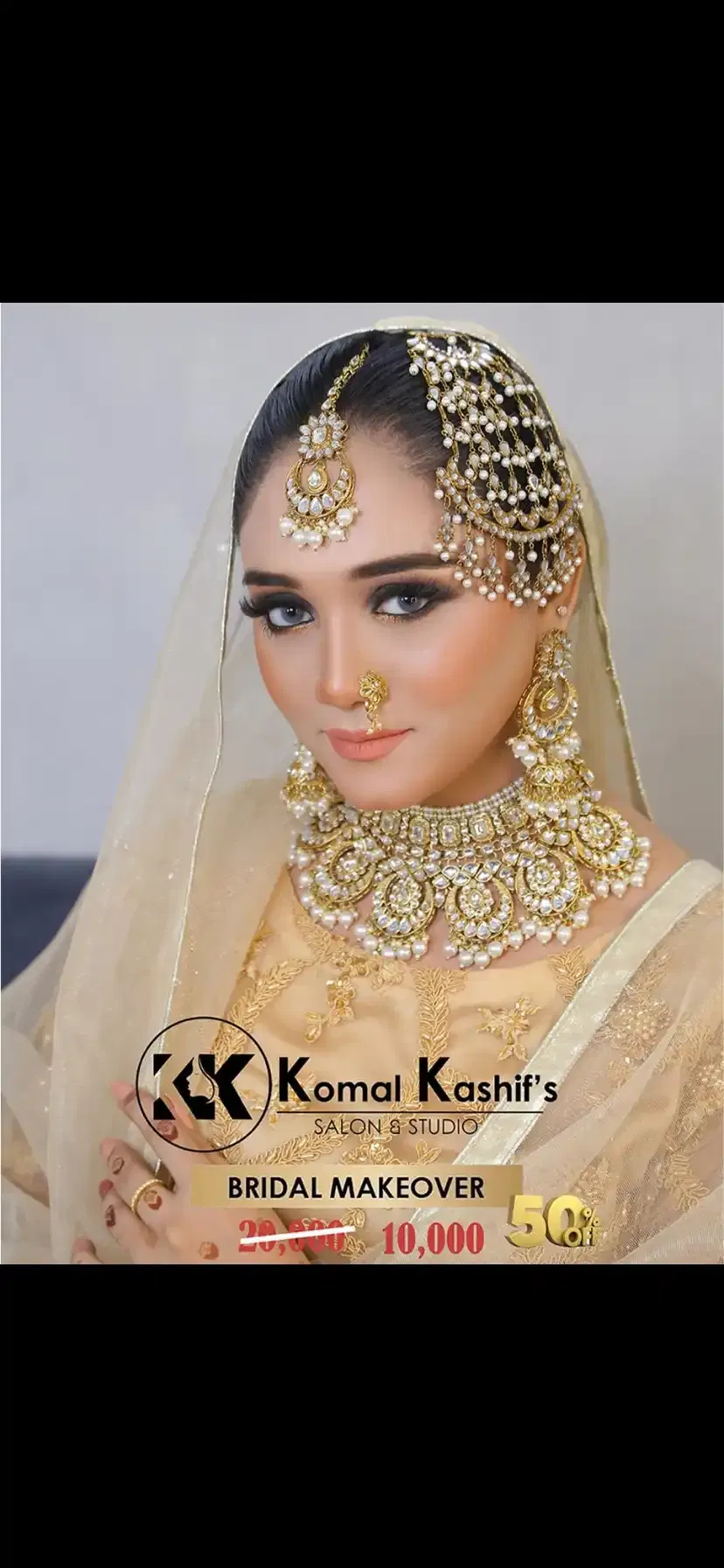 walima bridal makeup 4 by Komal Kashif Salon & Studio