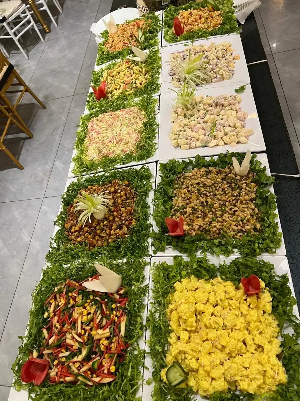 buffet catering setup 1 by Makkah Food Factory