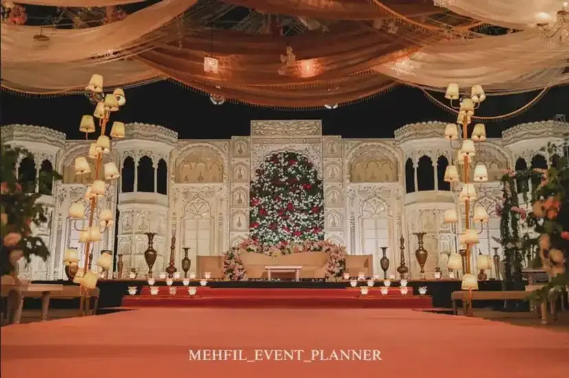 mehndi stage setup 2 by Mehfil Event Planner