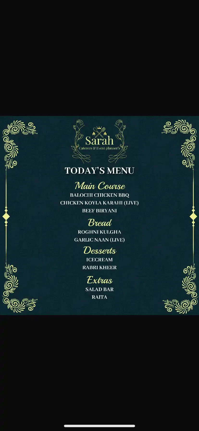 Pakistani wedding food 5 by Sarah Caterers