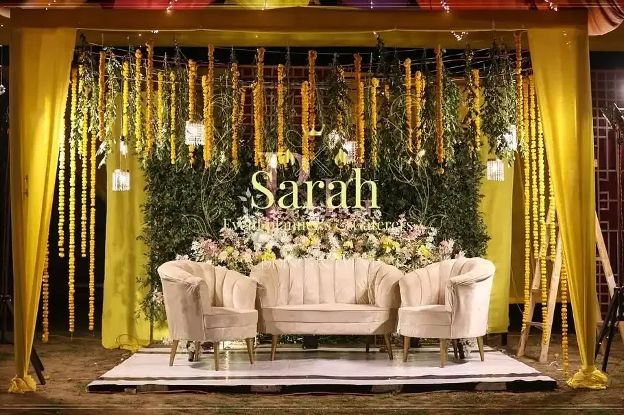 outdoor wedding setup 3 by Sarah Palace Lawn