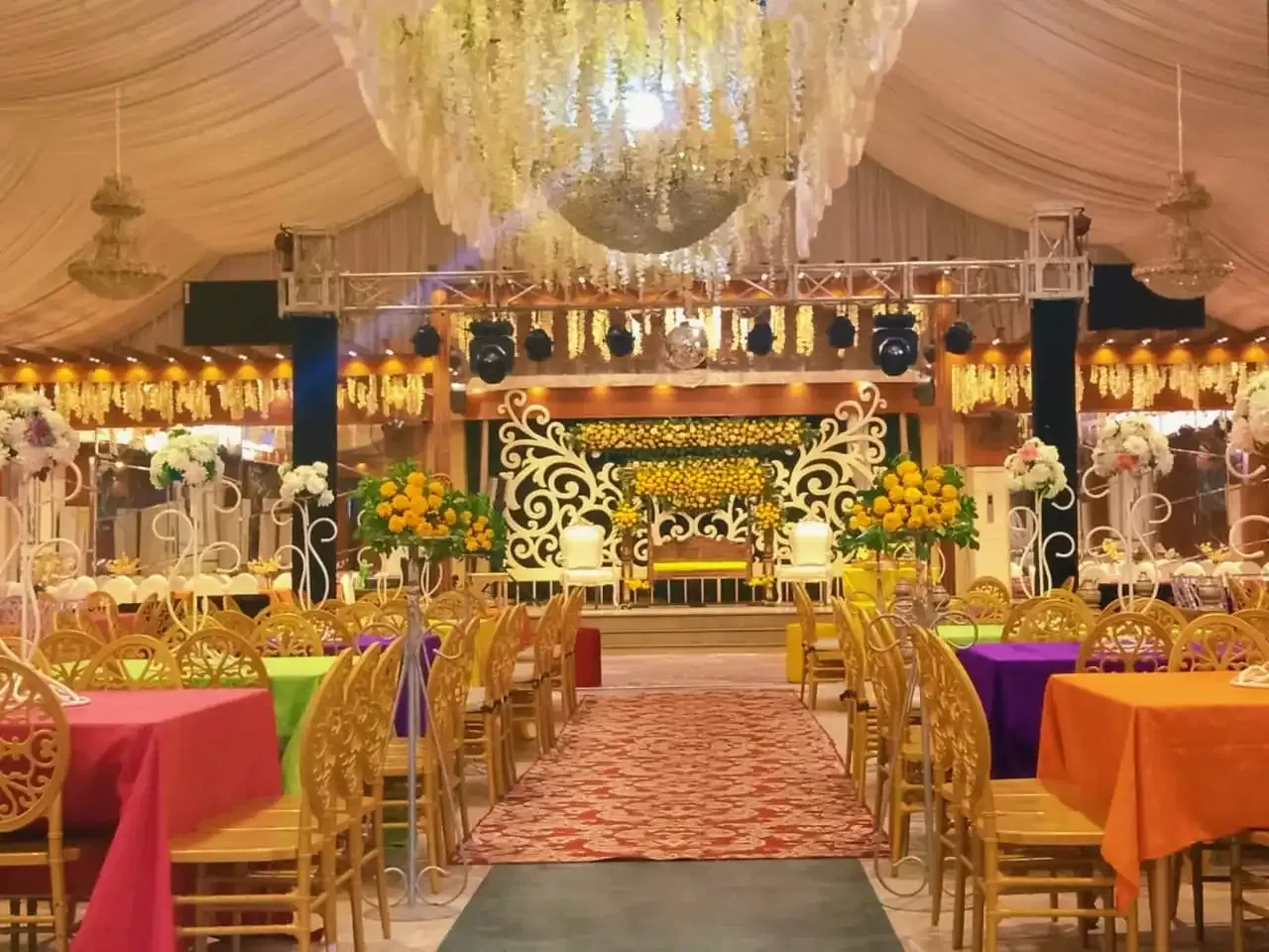 themed wedding stage 2 by The Ritz Banquet