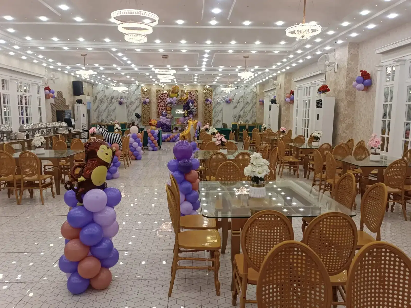 indoor banquet lighting 5 by White Palace Ballroom
