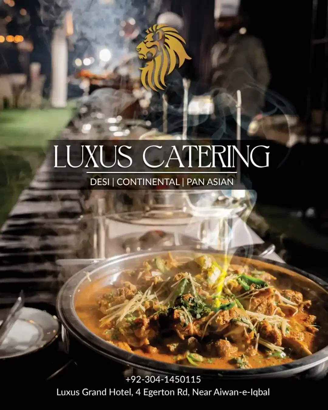 buffet catering setup 1 by Luxus Catering