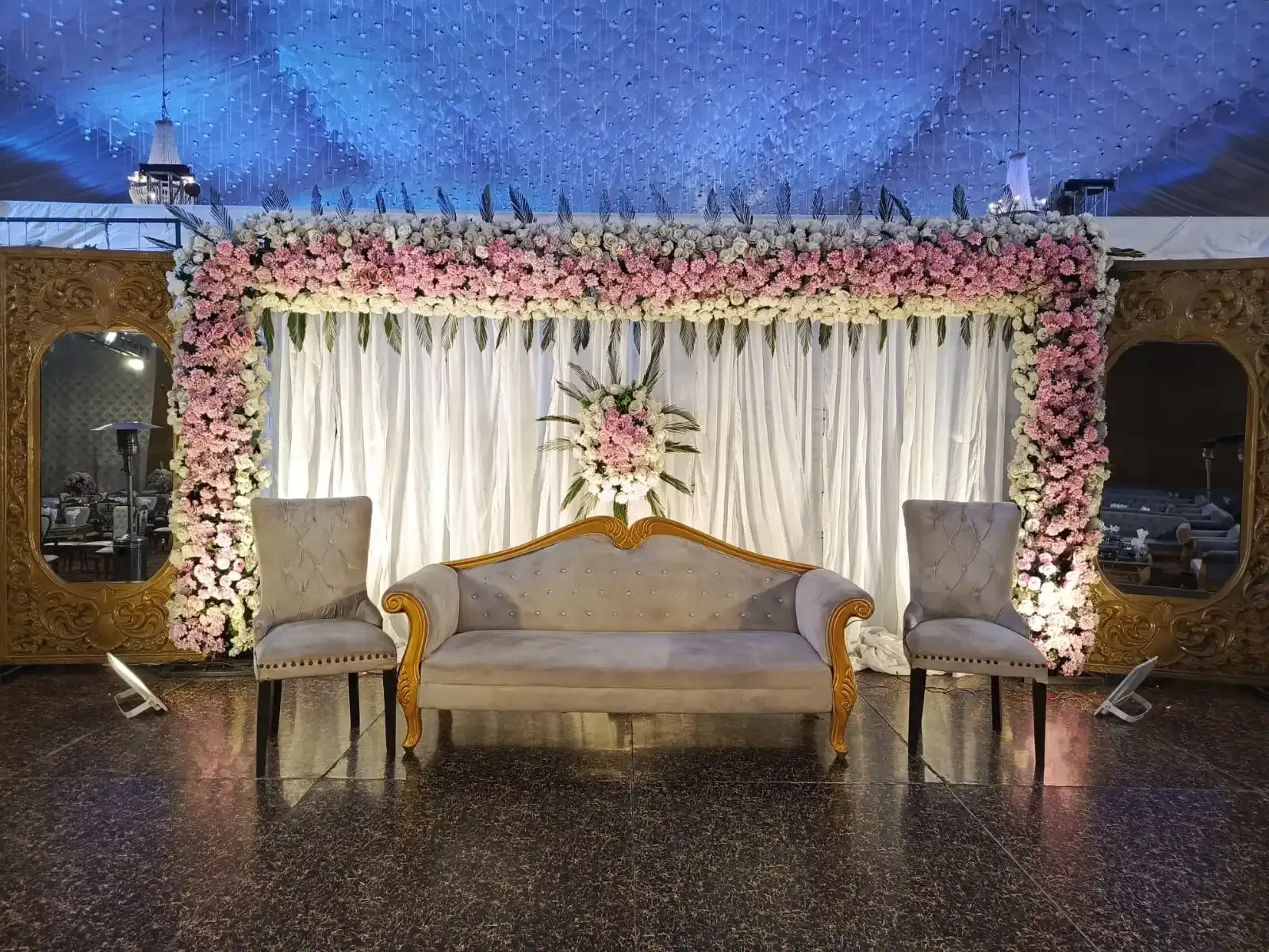 indoor banquet lighting 5 by Mayo Garden Club by Delight Events and Management
