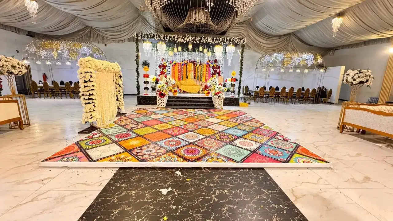 themed wedding stage 2 by Mehak Marquee