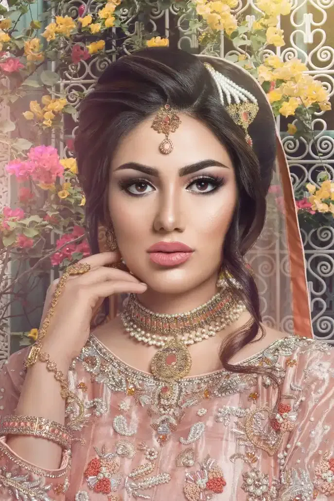 barat bridal look 2 by Mehwish Almas Salon
