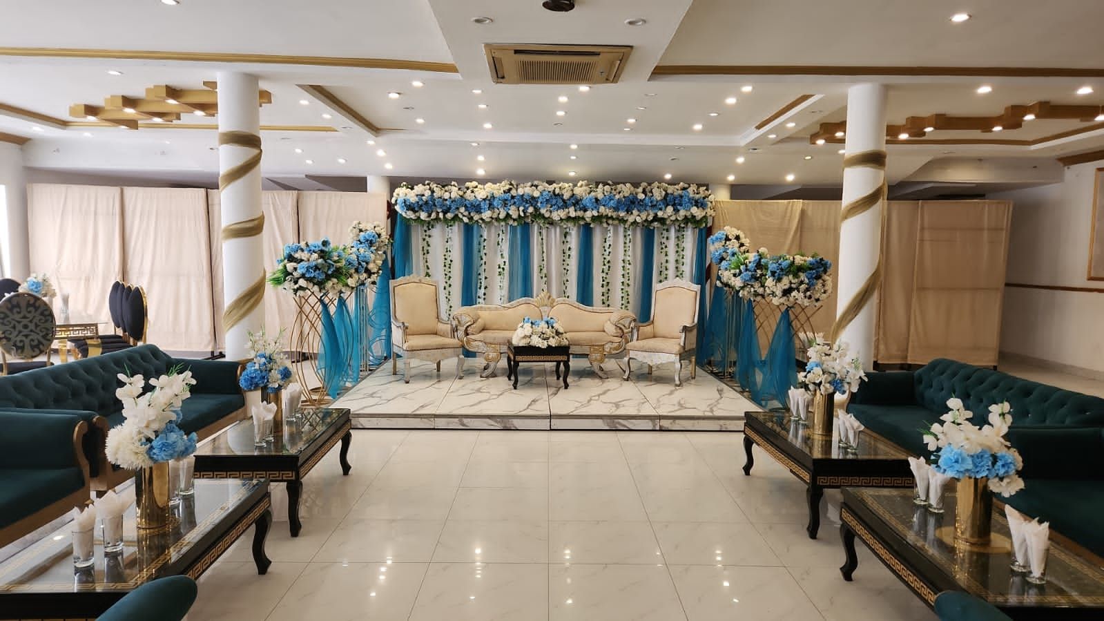 themed wedding stage 2 by Noor Jahan Banquet