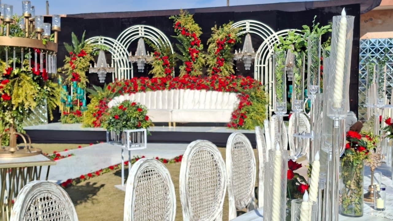 mehndi stage setup 2 by Afzal Decor & Events