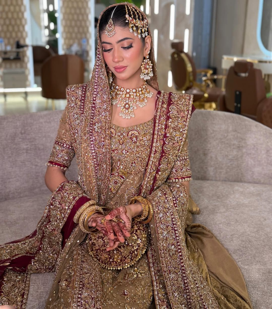 barat bridal look 2 by Faiza's Salon
