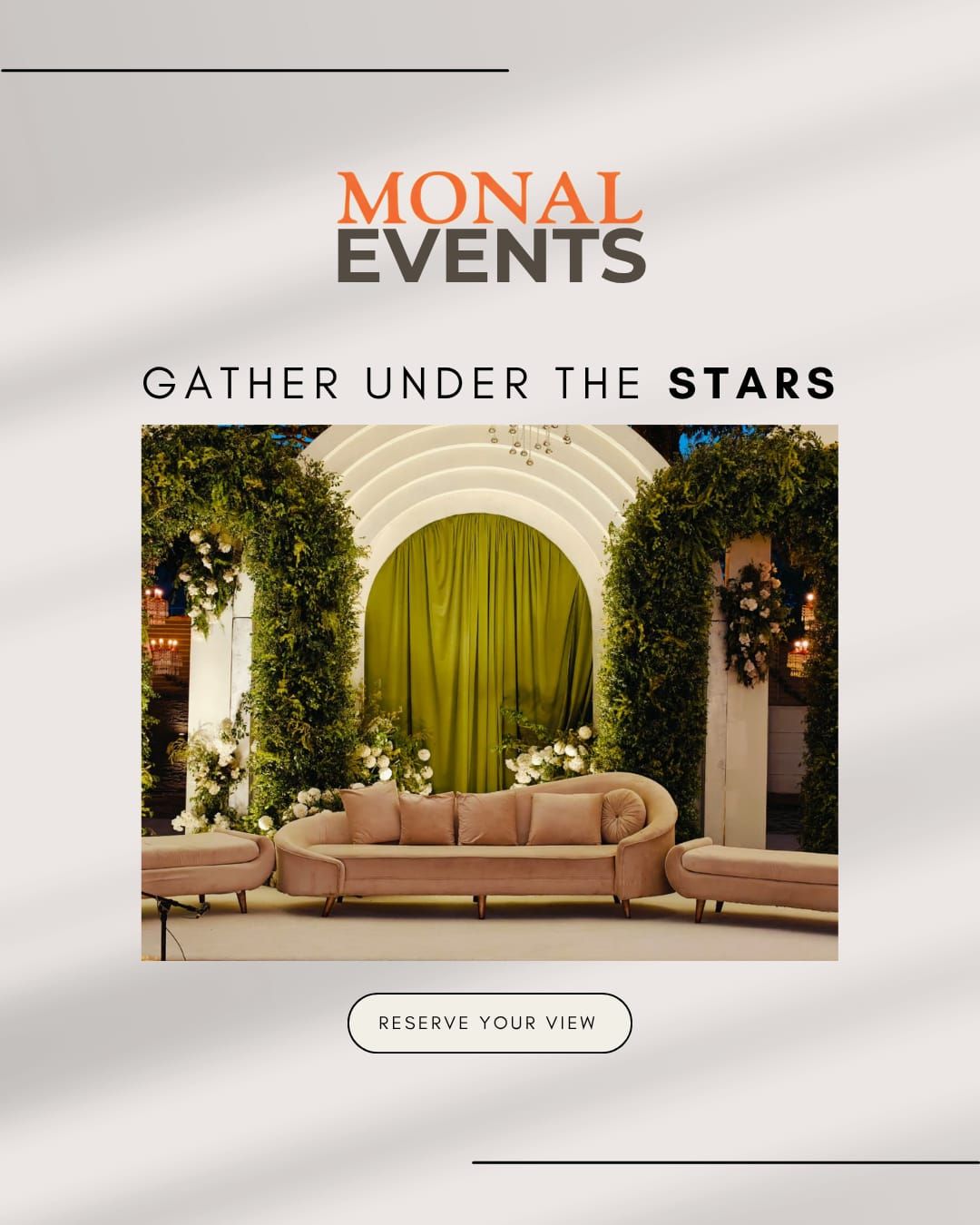mehndi stage setup 2 by Monal Events