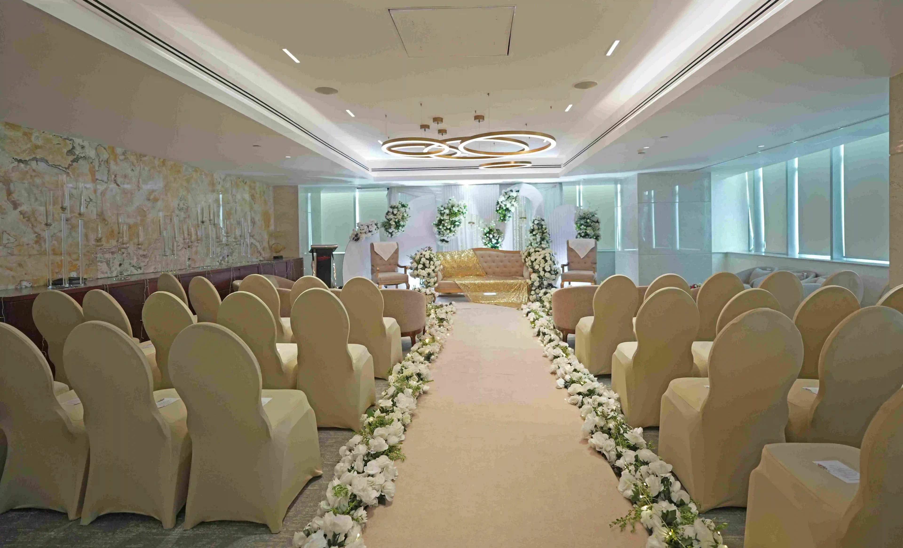 outdoor wedding setup 3 by Movenpick Hotel Centaurus