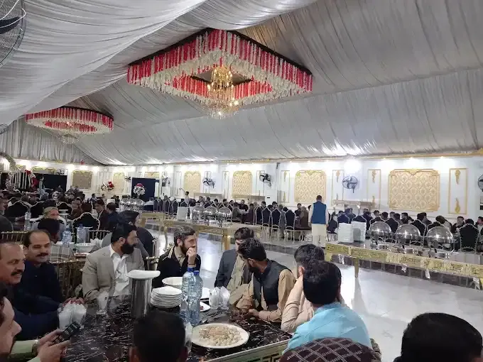 indoor banquet lighting 5 by Noor Marriage Hall and Marquee