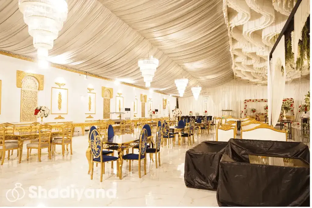 outdoor wedding setup 3 by The Vintage Marquee
