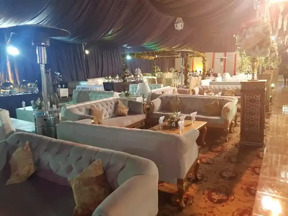themed wedding stage 2 by Spring Marquee